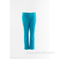 Ladies Aqua cotton trousers